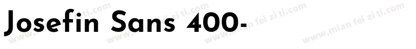 Josefin Sans 400字体转换